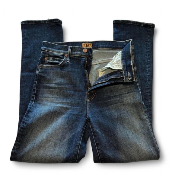 MOTHER The Swooner Rascal Ankle Jeans Sz 25 Distressed Stretch USA Made - Picture 3 of 6